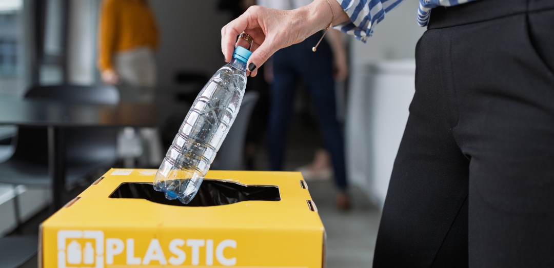 Waste separation and recycling in business office