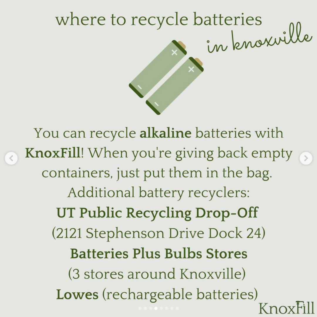 Knoxfill Battery waste guidance