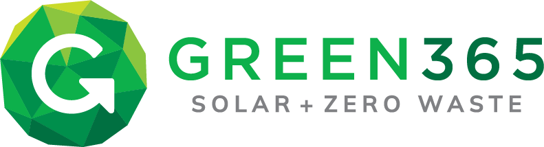 Green365 Solar + Zero Waste logo