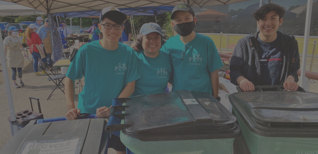 Café du Memphis fundraiser for Dorothy Day House Recycling Team Members on 5-1-2021 Nancy Chung Green365